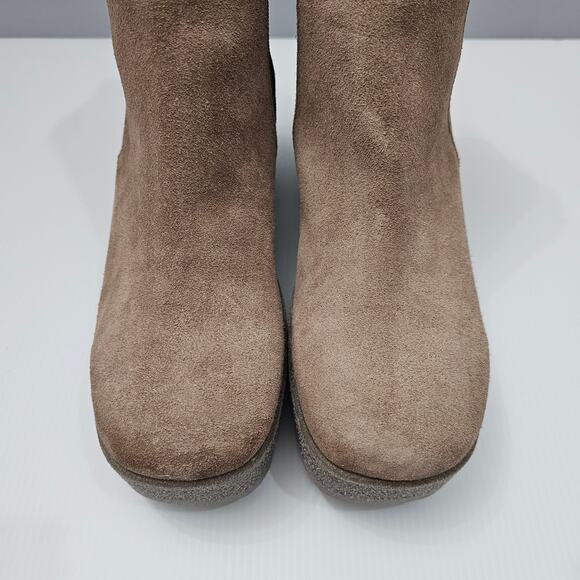 Cordani Finley Ankle Bootie Womens EU 40 Fango Tan Suede Platform Heel Lug Sole - Picture 6 of 14